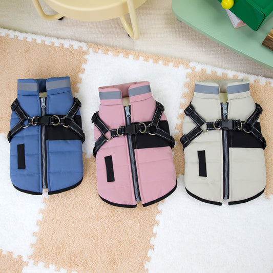 Waterproof Dog Winter Coat with Reflective Design