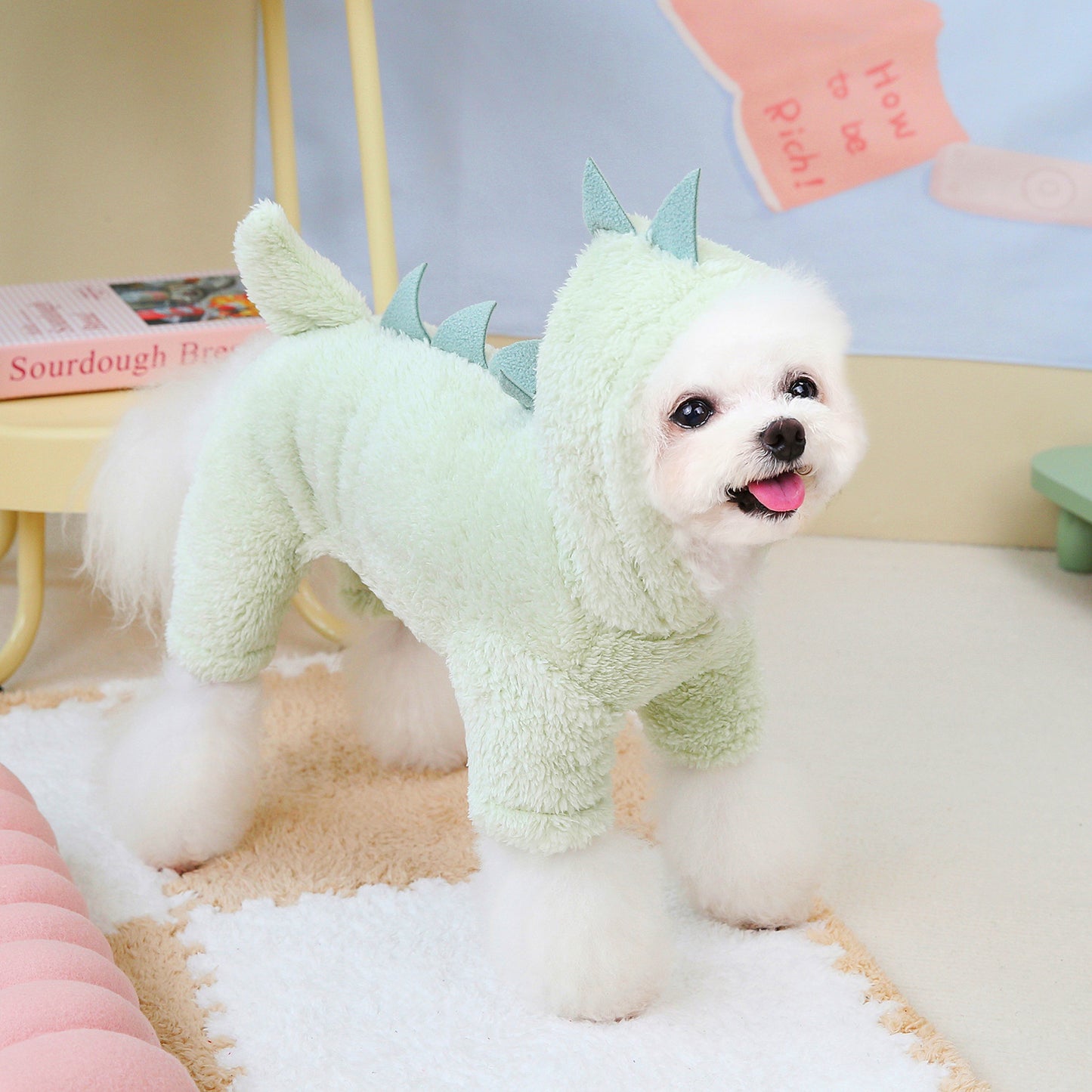 Dino Hooded Pet Jumpsuit