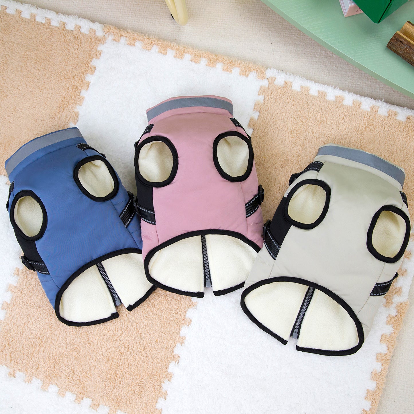 Waterproof Dog Winter Coat with Reflective Design