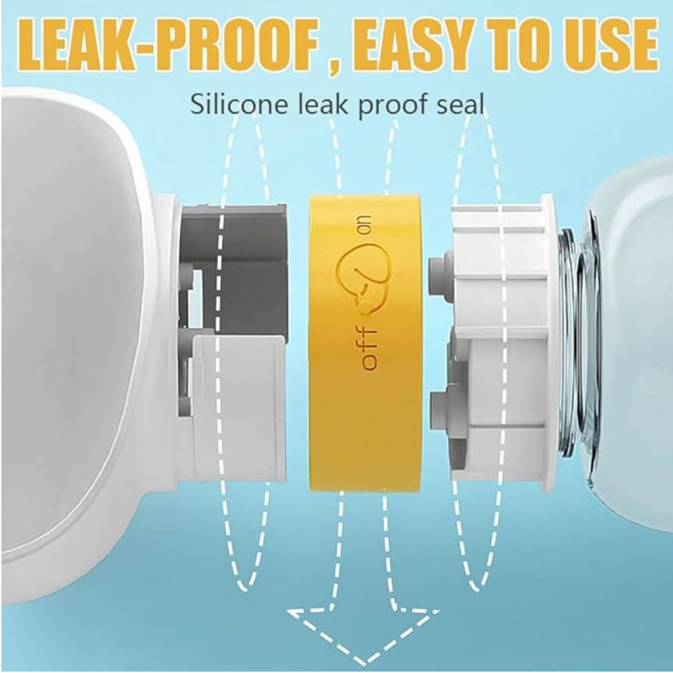 Portable 350ml Pet Water Bottle + Food Container