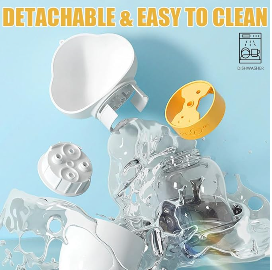 Portable 350ml Pet Water Bottle + Food Container